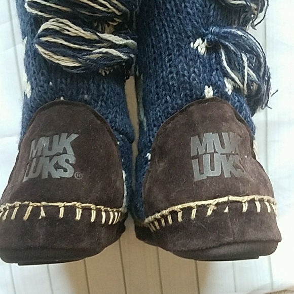 NWT NEW Muk Luks Boots Stars Small 5 6 Festival - Picture 6 of 8
